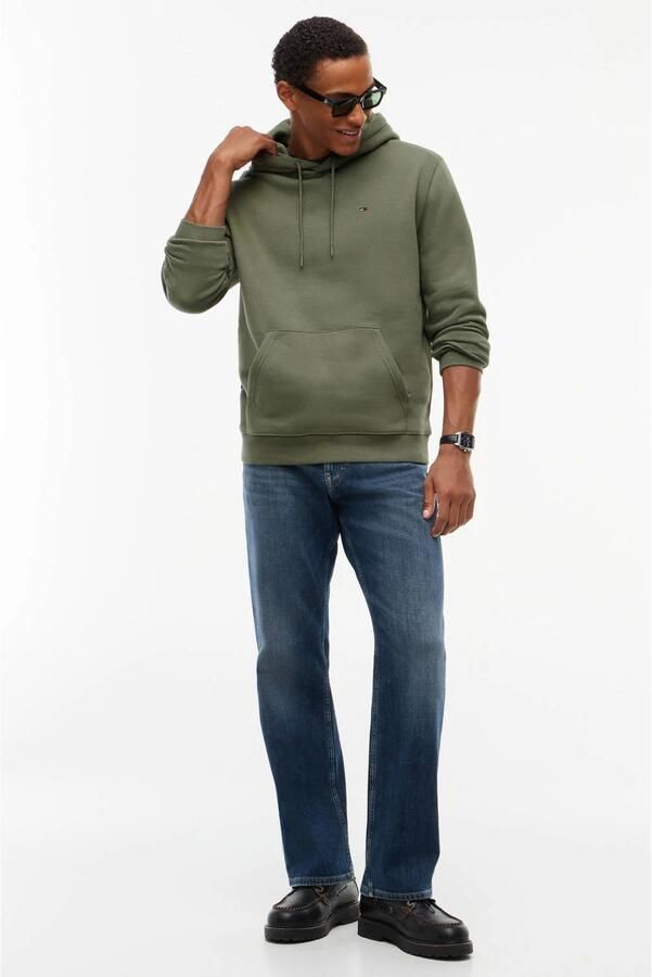 TOMMY JEANS Heren Truien & Vesten Tjm Reg S Flag Hoodie Ext Olijf - Foto 7