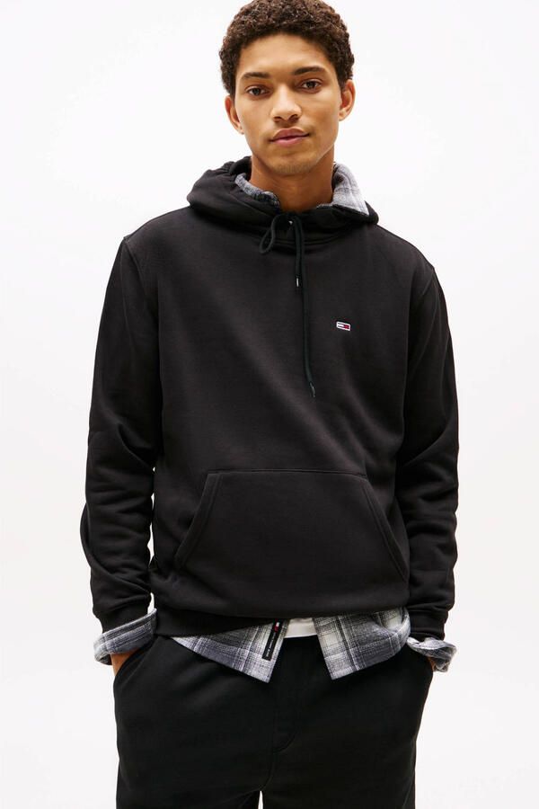 TOMMY JEANS Sweatshirt TJM REG S FLAG HOODIE met geborduurd merklogo op borsthoogte