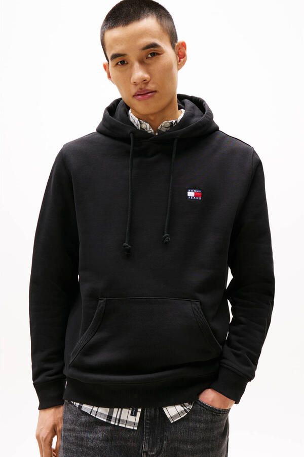 Tommy Jeans Eco-Vriendelijke Heren Capshirt Sweatshirt Black Heren - Foto 2