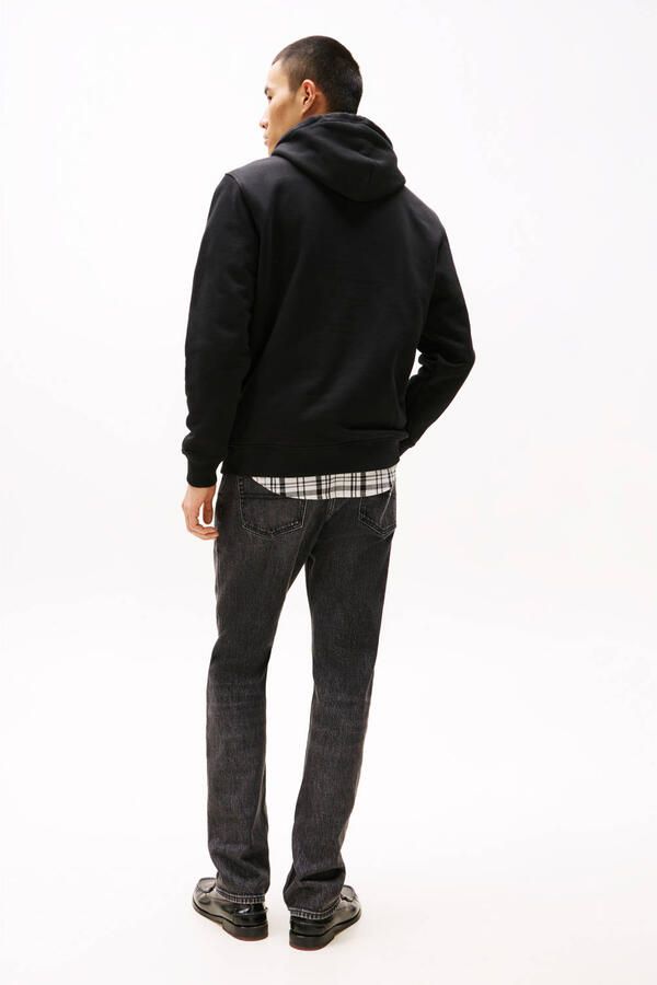 Tommy Jeans Eco-Vriendelijke Heren Capshirt Sweatshirt Black Heren