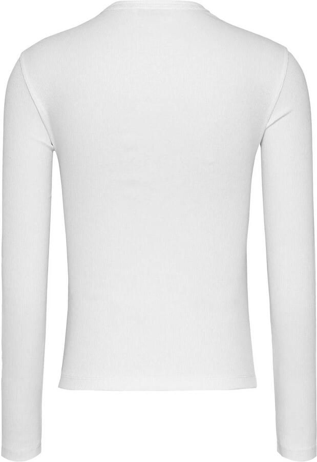 TOMMY JEANS Dames Tops & T-shirts Tjw Slim Ls Badge Tee Ext Ecru - Foto 2