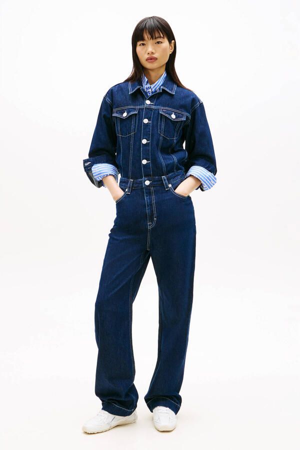 Tommy Jeans jumpsuit dark blue denim - Foto 3