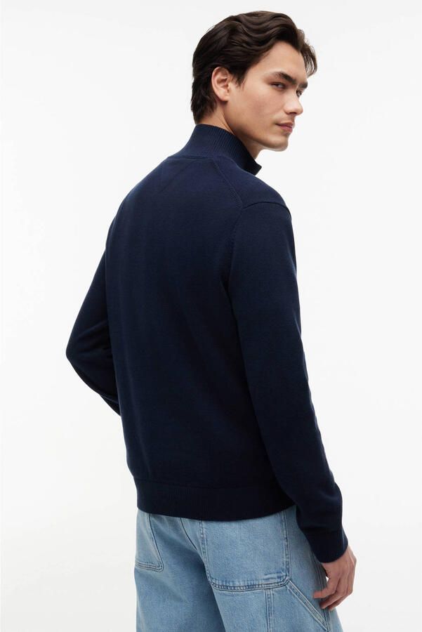 TOMMY JEANS Heren Truien & Vesten Tjm Slm Ess Light ¼ Zip Swtr Ext Donkerblauw - Foto 7