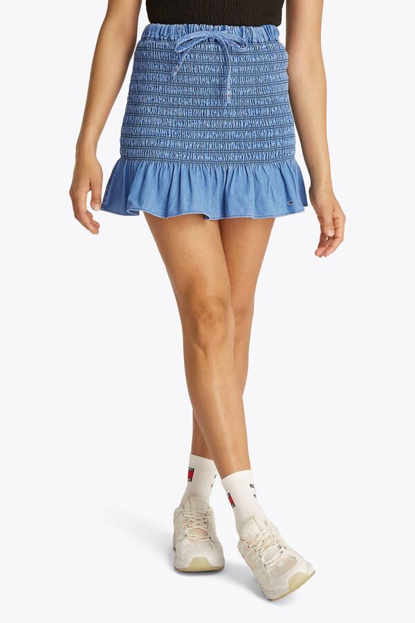 Tommy Jeans Nauwsluitende minirok van puur katoen - Foto 3