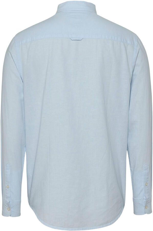 Tommy Jeans Regular fit vrijetijdsoverhemd van een mix van katoen en linnen met button-downkraag - Foto 2