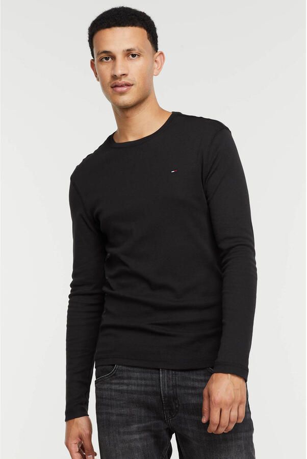 Tommy Hilfiger T-Shirt Lange Mouw ORIGINAL RIB LONGSLEEVE TEE DM0DM04409 - Foto 3