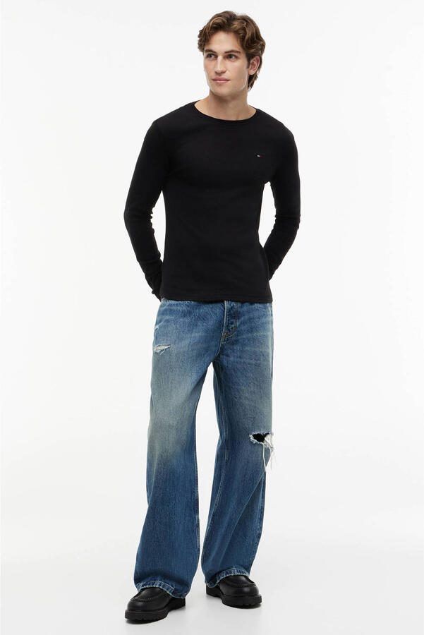 Tommy Hilfiger T-Shirt Lange Mouw ORIGINAL RIB LONGSLEEVE TEE DM0DM04409 - Foto 3