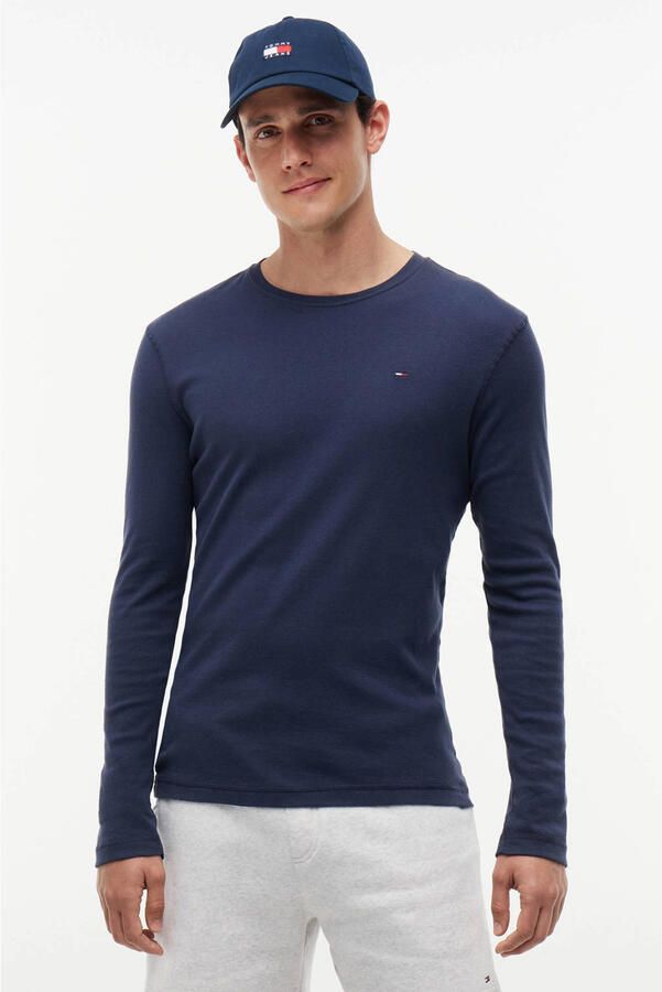TOMMY JEANS Shirt met lange mouwen TJM ORIGINAL RIB LONGSLEEVE TEE