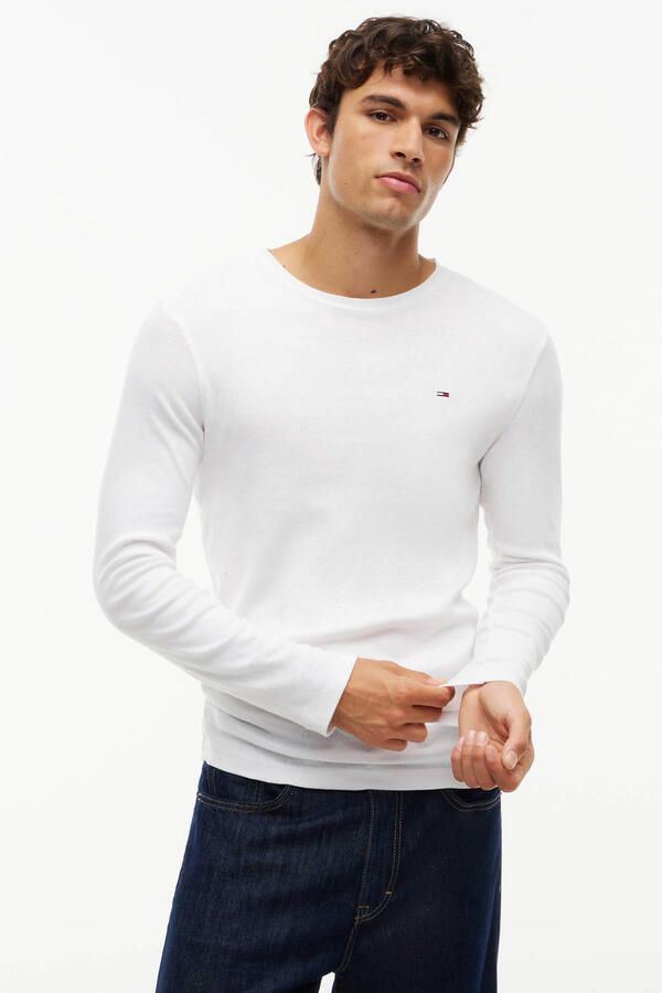 TOMMY JEANS Shirt met lange mouwen TJM ORIGINAL RIB LONGSLEEVE TEE