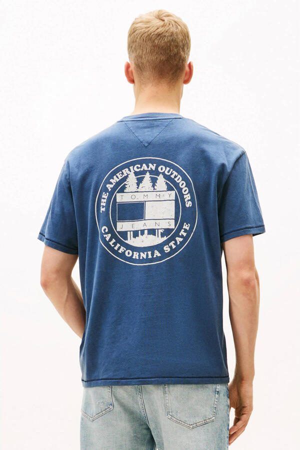 Tommy Jeans oversized T-shirt met backprint donkerblauw