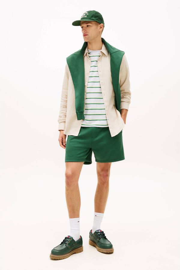 Tommy Jeans regular fit vrijetijdsoverhemd van mix van katoen en linnen - Foto 6