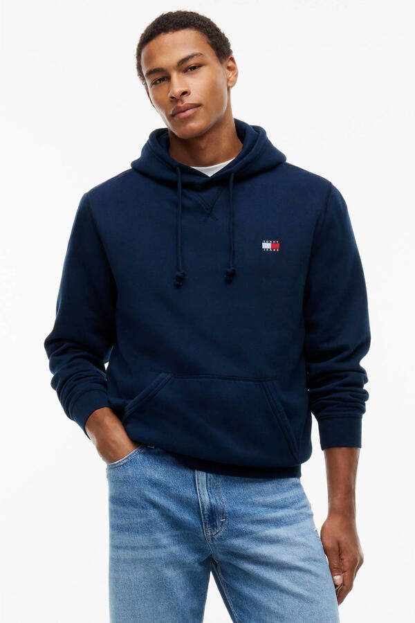 Tommy Jeans regular fit hoodie donkerblauw