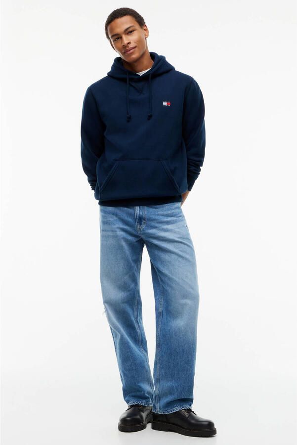 Tommy Jeans regular fit hoodie donkerblauw - Foto 2