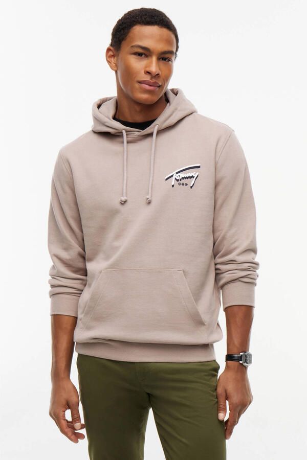 TOMMY JEANS Heren Truien & Vesten Tjm Reg Nyc Signature Hoodie Ext Zand - Foto 5