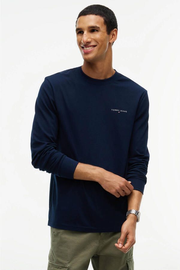 TOMMY JEANS Shirt met lange mouwen TJM SLIM CHEST LINEAR LS TEE EXT