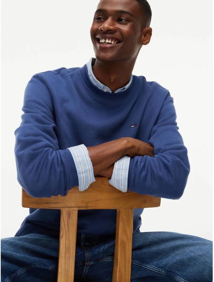 Tommy Jeans Regular fit sweatshirt van katoenmix met logostitching - Foto 6