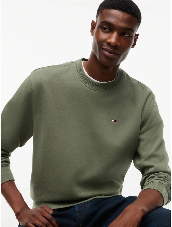 TOMMY JEANS Heren Truien & Vesten Tjm Reg S Flag Crew Ext Khaki - Foto 6