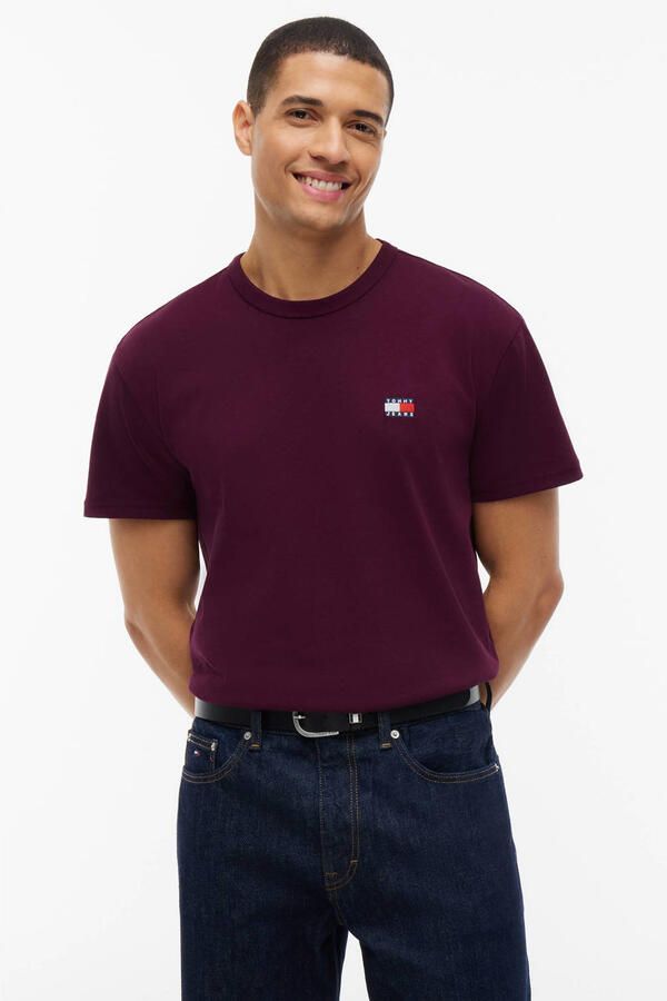 Tommy Jeans regular fit T-shirt calypso berry