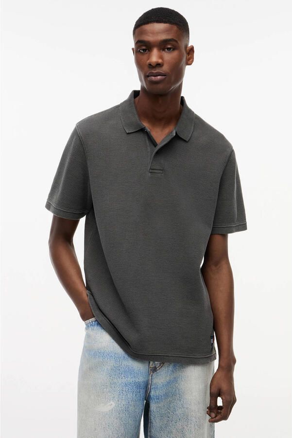 Tommy Jeans regular polo antraciet
