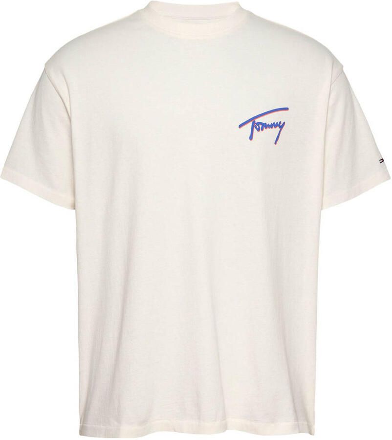 Tommy Jeans T-shirt Korte Mouw Faded Graphic Relaxed T-Shirt Ancient Off White