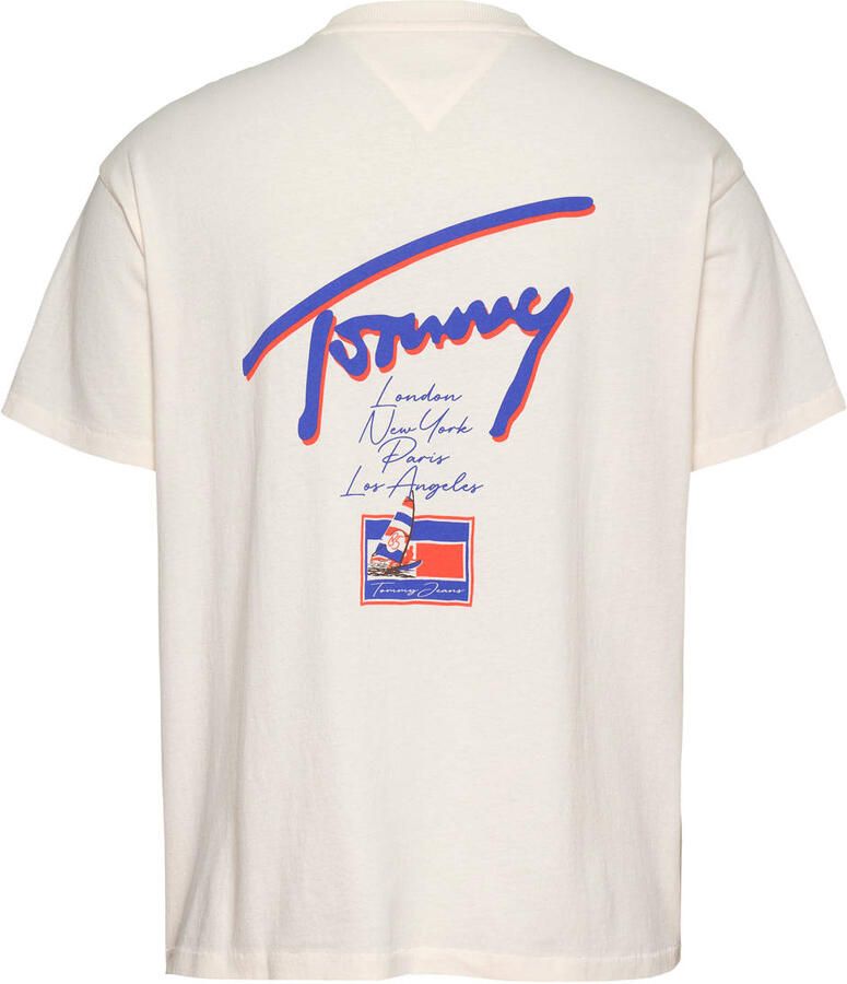 Tommy Jeans T-shirt Korte Mouw Faded Graphic Relaxed T-Shirt Ancient Off White - Foto 2