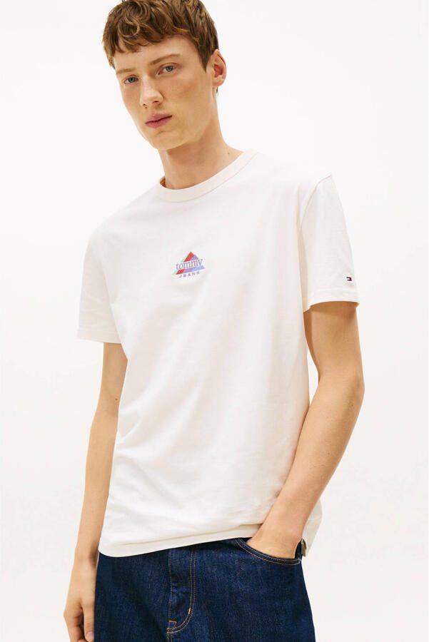 Tommy Jeans regular T-shirt ecru