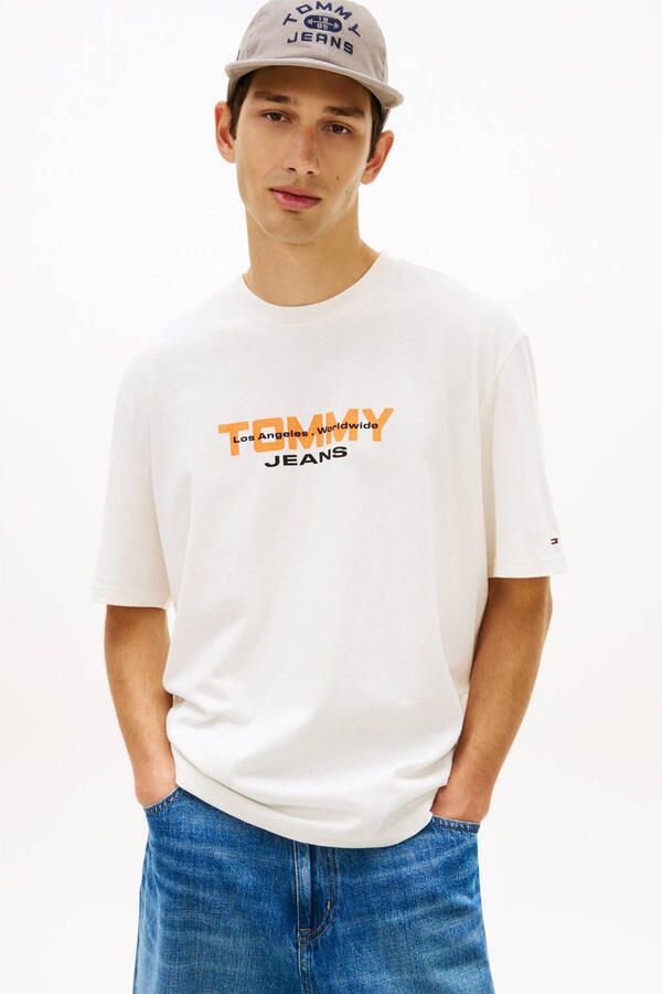 Tommy Jeans Regular fit T-shirt van puur katoen