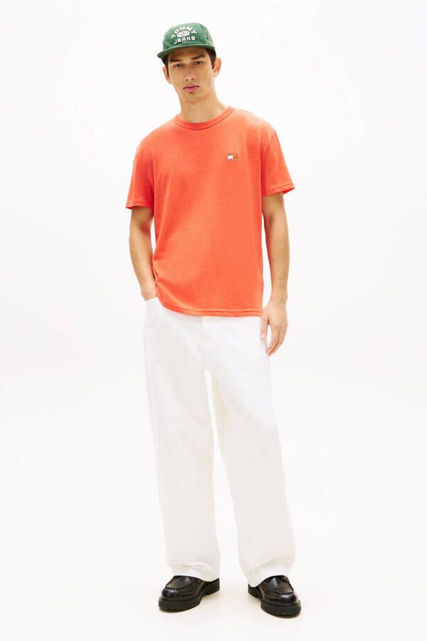 Tommy Jeans regular T-shirt oranje - Foto 2