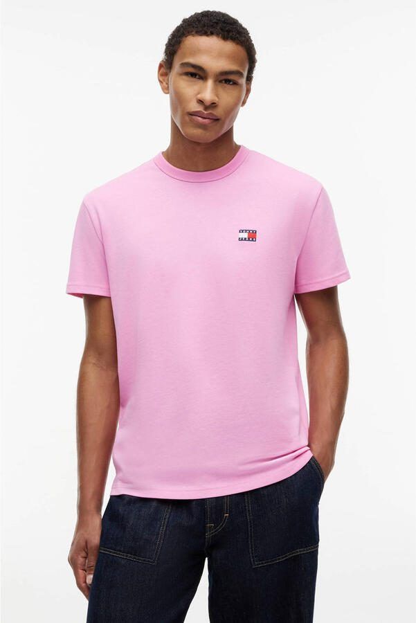 Tommy Jeans regular T-shirt roze
