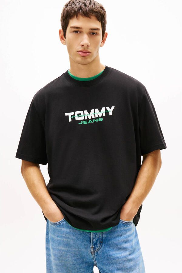 Tommy Jeans Regular fit T-shirt van puur katoen
