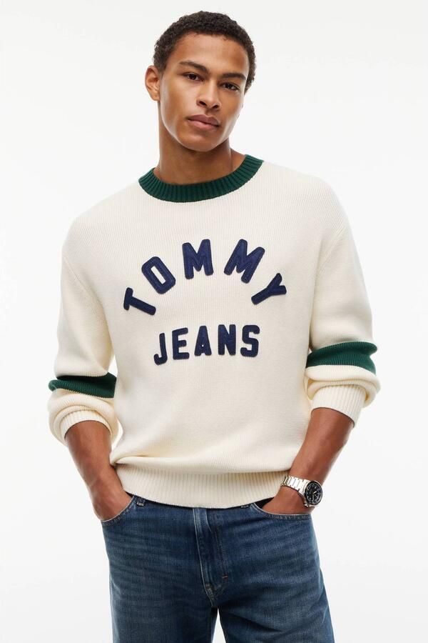 Tommy Jeans Regular fit pullover van pure katoen model 'NEW CLASSICS'