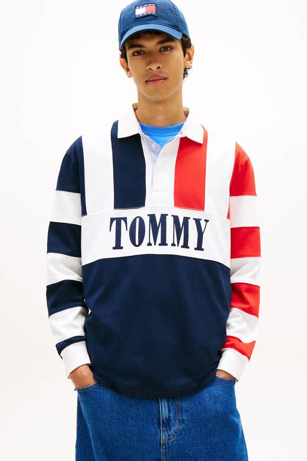 Tommy Jeans Relaxed fit Poloshirt van puur katoen