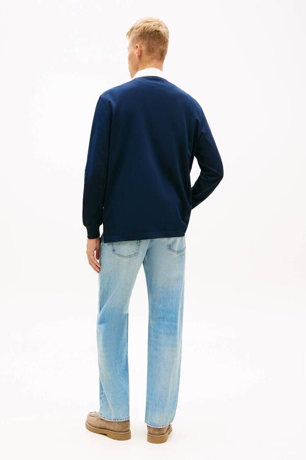 Tommy Jeans relaxed polo donkerblauw - Foto 2