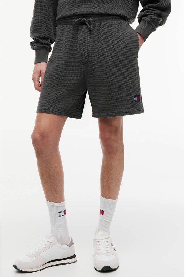Tommy Jeans relaxed sweatshort antraciet