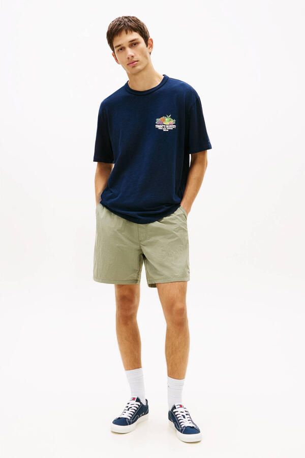 Tommy Jeans relaxed T-shirt met backprint donkerblauw - Foto 3