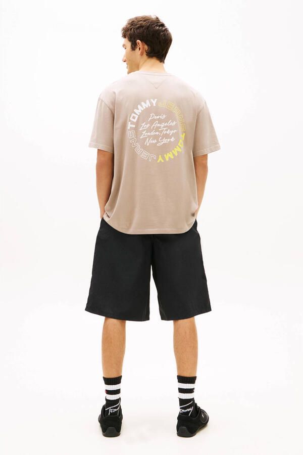 Tommy Jeans relaxed T-shirt met backprint oudroze - Foto 2