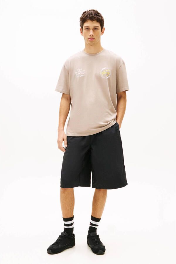 Tommy Jeans relaxed T-shirt met backprint oudroze - Foto 3
