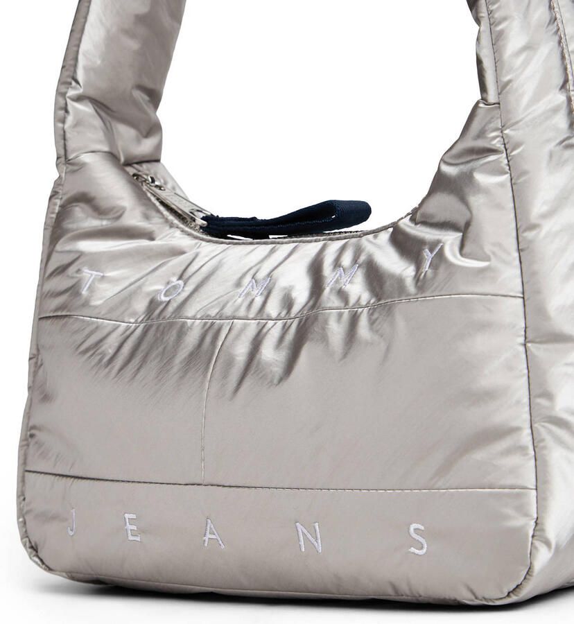 Tommy Jeans schoudertas TJW Archive zilverkleurig - Foto 2