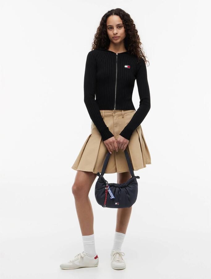 Tommy Jeans schoudertas TJW Icon zwart