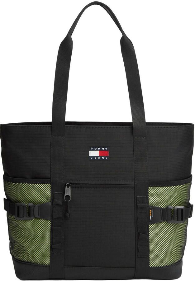 Tommy Jeans shopper TJM Outdoor zwart