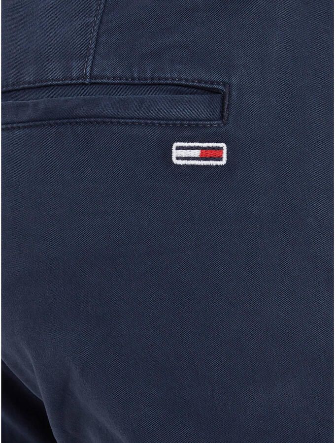Tommy Jeans Navy Blauwe Chino Broek Slim Fit Blue Heren