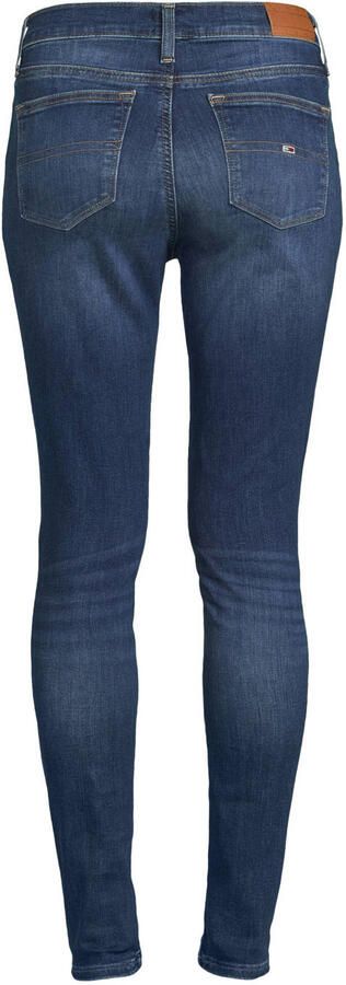Tommy Jeans Donker Denim Skinny Katoen Stretch Jeans Blue Dames