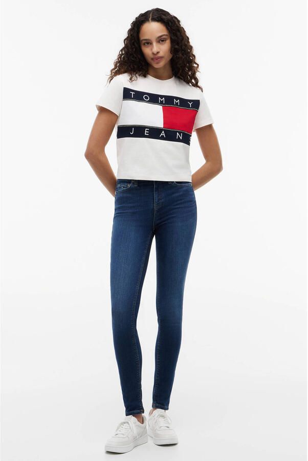 Tommy Jeans Donker Denim Skinny Katoen Stretch Jeans Blue Dames - Foto 2