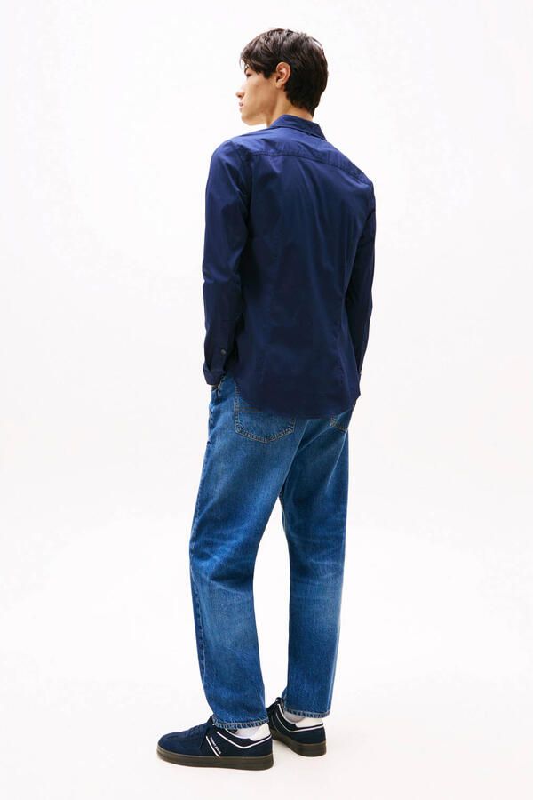 TOMMY JEANS Overhemd met lange mouwen Sabim Stretch Hemd Shirt Stretch shirt premium slim fit met elastaan - Foto 3