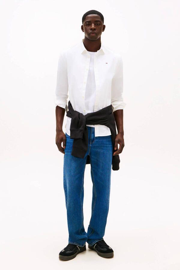 TOMMY JEANS Overhemd met lange mouwen Sabim Stretch Hemd Shirt Stretch shirt premium slim fit met elastaan - Foto 2
