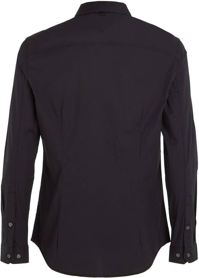 TOMMY JEANS Overhemd met lange mouwen Sabim Stretch Hemd Shirt Stretch shirt premium slim fit met elastaan