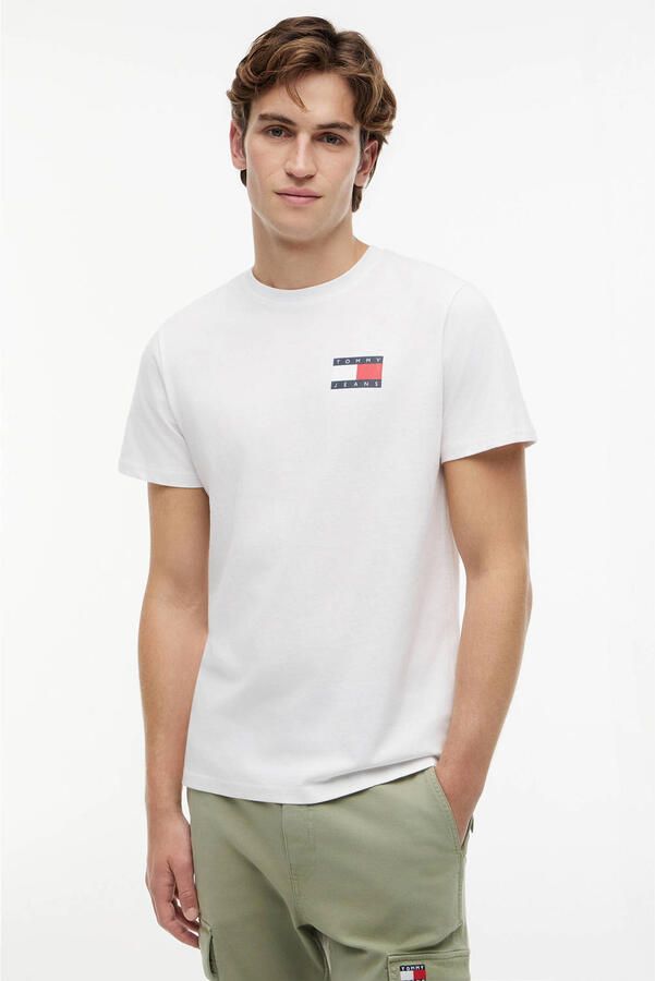 TOMMY JEANS T-shirt TJM SLIM ESSENTIAL FLAG TEE EXT