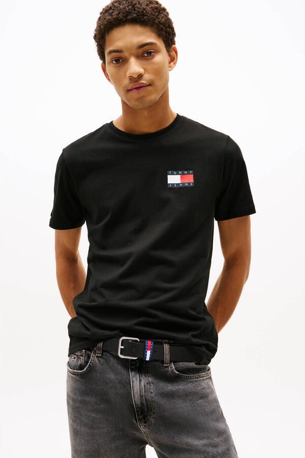 TOMMY JEANS T-shirt TJM SLIM ESSENTIAL FLAG TEE EXT
