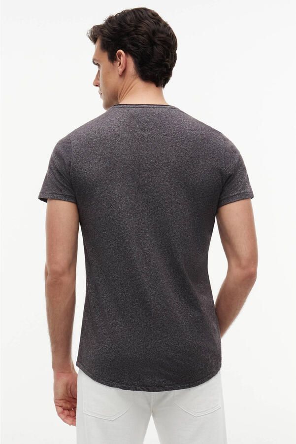 TOMMY JEANS T-shirt TJM SLIM JASPE C NECK Classics slim fit met merklabel - Foto 3