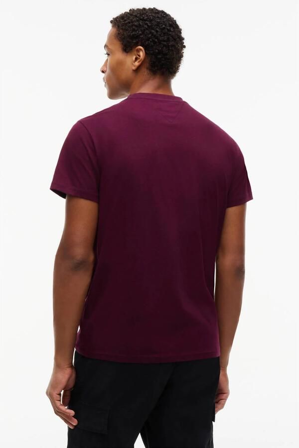 Tommy Jeans slim fit T-shirt met logo calypso berry - Foto 3